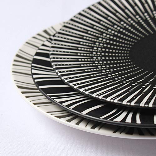 GYCZC Placa Occidental con Estampado De Cerámica, Sombrero De Paja Creativo, Plato De Pasta, Plato De Postre, Plato De Restaurante Personalizado