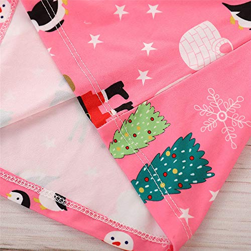 GZQ Pijama para niñas, Ropa para Dormir de la Navidad, Ropa Invierno Camisas y Pantalones (100 cm)