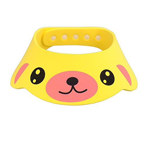 GZQES 2 pcs Gorro de Ducha para Bebés, Sombreros para Lavarse el Cabello para Bebe,Ajustable Gorro para Ducha del Baño (Estilo A)