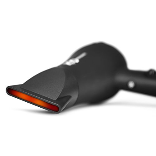 H2D iónico y infrarrojos profesional secador de pelo, color negro