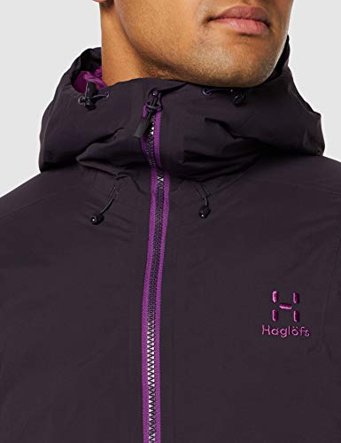 Haglöfs Niva Proof Down Chaqueta de Plumas, Hombre, Acai Berry, L