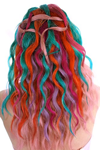 Hair Chalk Pens and Glitter - 12 Chalks and 4 Glitters - Deluxe Set of Colour Crayons - Girls Birthday Rainbow Gift Present