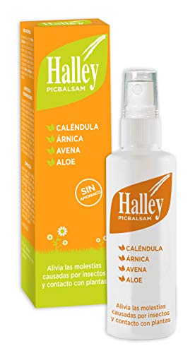 HALLEY Picbalsam Loción Alivio del Picor Causante por Contacto con Insectos, Medusas o Plantas. Con Caléndula, Arnica, Aloe y Avena | Loción Spray 40 ml