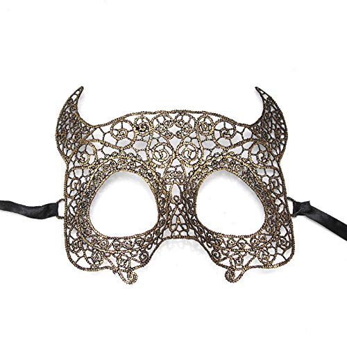 Halloween Adulto Encaje Accesorios de Disfraces de Halloween Prop Animal Adulto Niño Máscara Adulto Negro Cool Queen