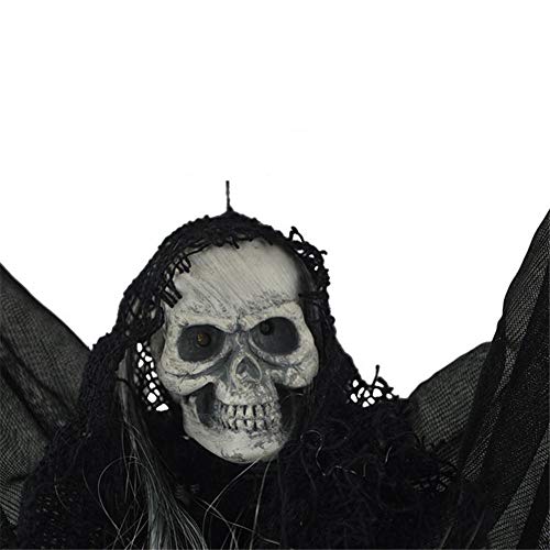 Halloween Decoracion Terror - 2019 Calavera Fantasma Colgante Luz Controlada Por Voz Grito Colgante Fantasma Luces De Halloween Para Fiesta De Bar