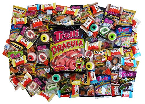 Halloween Party Bucket con Halloween Dulces y Chocolate, 1kg