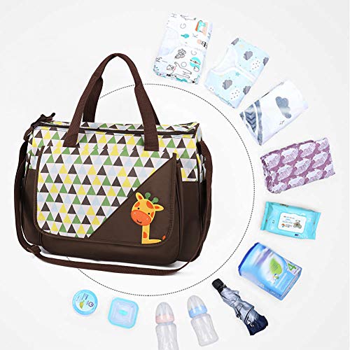 HALOVIE Set 5 kits Bolsa de Mama para Bebe Biberon Cambiador de Pañales Bolsa Hospital Maternidad Bolso Bebé para Viaje Carro Carrito Biberón Colchoneta Comida Pañal con Gran Capacidad Viaje