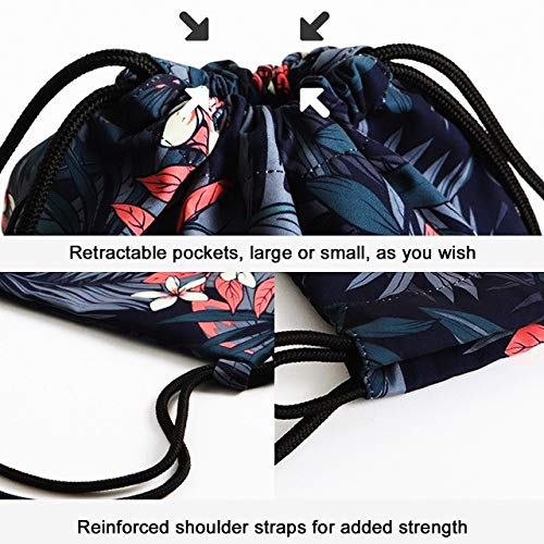 Hangdachang Mochila con cordón Bergamota pera 3D Print String Bag Sackpack Cinch Tote Bags Regalos para las Mujeres Hombres Gimnasio Compras Deporte Yoga