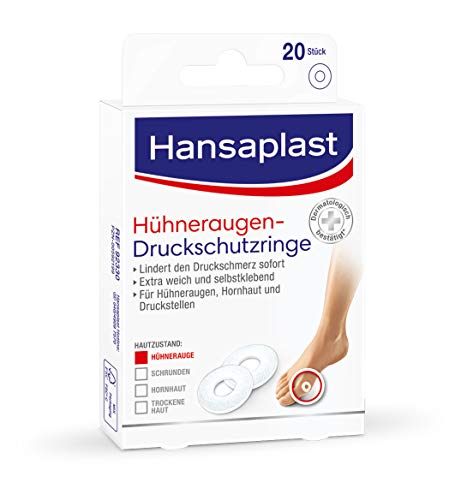 Hansaplast Hühneraugenringe, Callos Esparadrapo para Inmediata Alivio Del Dolor (Hautfreundliches Parches de Pie, Protege antes de Impresión Durch Zapatos, 20 Piezas)