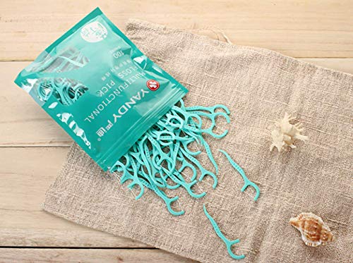 Hao Sou Palillo De Hilo Dental, Hilo Dental, Palillos De Dientes, Línea Suave Y Redonda, Sabor A Menta Interdental Limpio, 300 Palitos De Hilo Dental Doméstico