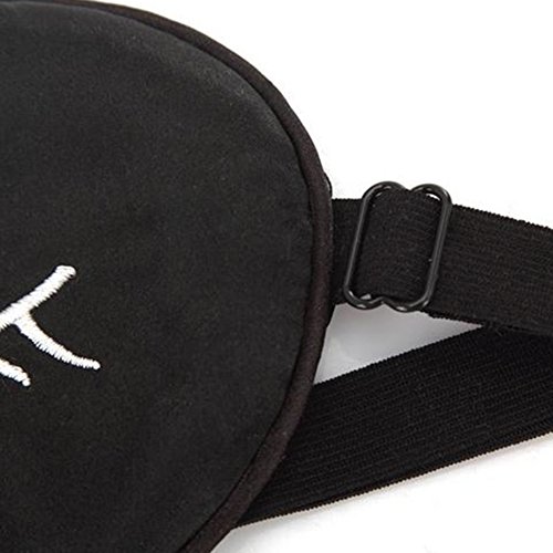 Haodou Sleeping Mask Silk Material Con Banda Ajustable Ligera y Transpirable Para Dormir y Ojos Relaxing Universal Para Damas y Hombres Para Home Office Travel