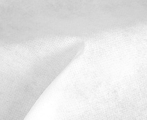 HAPPERS 10 metros de Tejido no tejido 60gr./m2, Tejido sin tejer, TST, TNT Blanco por metros. INCLUYE 10 METROS DE GOMA HAPPERS DE REGALO.