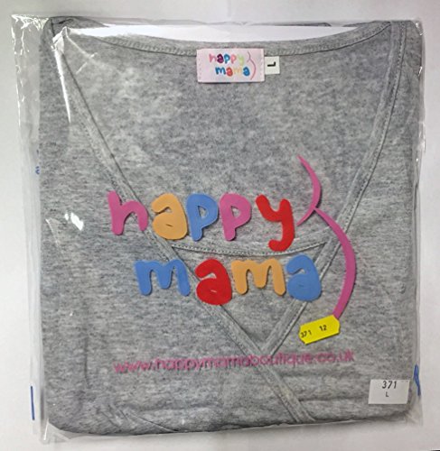 Happy Mama. para Mujer Camisón Estampado Premamá de Embarazo y Lactancia. 141p (Albaricoque, EU 40/42, L)