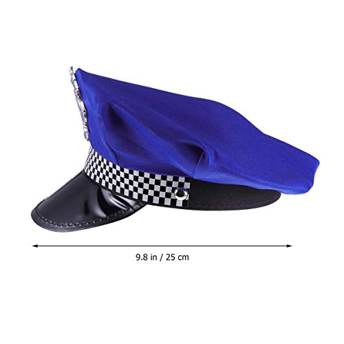 Happyyami Adultos Sombrero de policía Cosplay Accesorios de Gorra de Rendimiento para la Despedida de Soltera de Halloween
