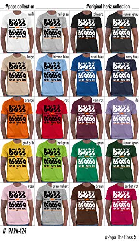 Hariz - Camiseta para hombre, diseño de papá The Boss 5 papá morado XXL