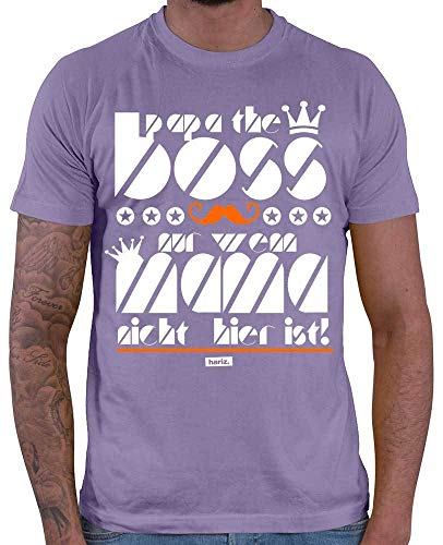 Hariz - Camiseta para hombre, diseño de papá The Boss 5 papá morado XXL