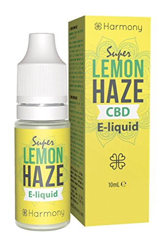Harmony E-líquido de CBD (más de 99% pureza) - Terpenos de Super Lemon Haze - 300 mg CBD en 10 ml - Sin Nicotina