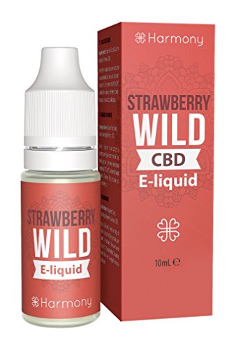 Harmony E-líquido de CBD (más de 99% pureza) - Wild Strawberry - 100 mg CBD en 10 ml - Sin Nicotina