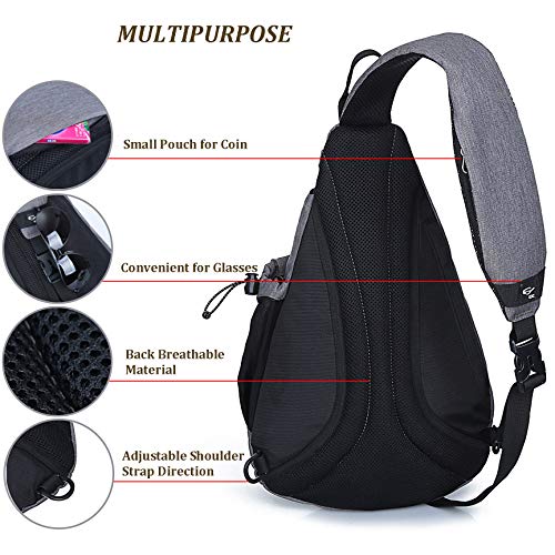 HASAGEI Mochila Cruzada para Hombro Mochila de Hombro Bolso de Hombro Bolsos Cruzados Práctico y Espacioso 18.7x11.8x5.1inch (47x30x13cm)