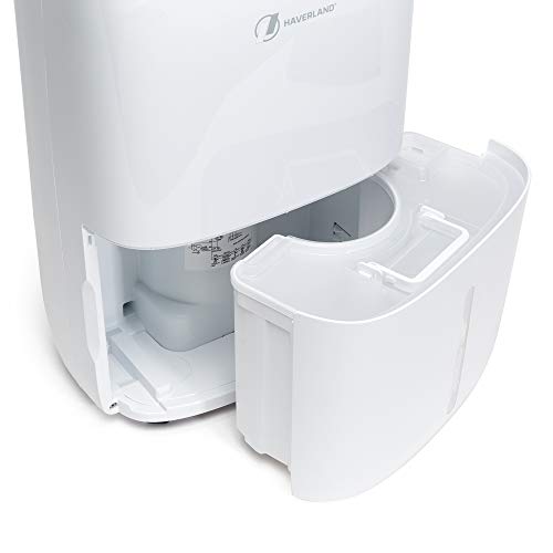 Haverland DES19 | Deshumidificador 20 Litros/Día | GRAN Deposito de 6,5 Litros | Con Asa y Ruedas | Ayuda a Secar la Ropa y a Purificar el aire