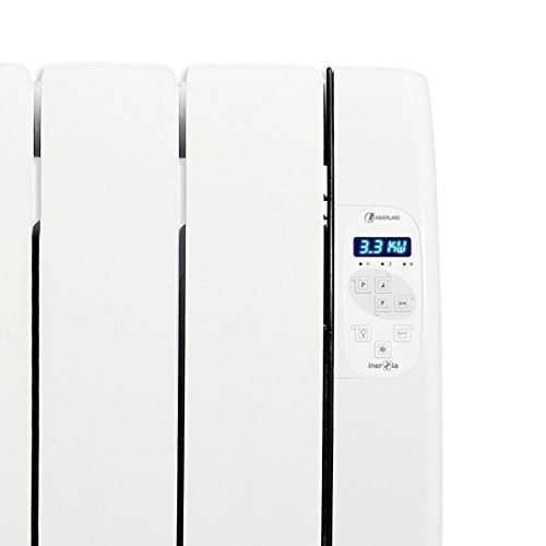 Haverland RC10TTS Inerzia - Emisor Térmico Bajo Consumo, 1500W de Potencia, 10 Elementos, Programable, Exclusivo Indicador De Consumo, Bloques De Piedra Natural Ideal Uso Prolongado