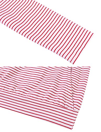 Hawiton Camisetas Lactancia de Manga Larga Invierno Camiseta de Algodon Lactancia Premamá Camisa de Maternidad para Mujer Ropa de Enfermería Rayas Cuello Redondo