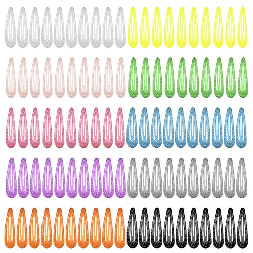 HBselect 100 Piezas Clips Pelo Niñas Pinzas Pelo Niña Colores Horquillas Para El Pelo Niña Bebe Perfecto Para Pelo Grueso