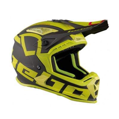 HC0621 - Casco enduro offroad motocross MX FACTOR MATE/MATT COLOR LIMA TALLA XL