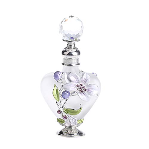 H&D Restore Ancient Ways - Botellas de perfume de cristal con incrustaciones de diamantes redondos