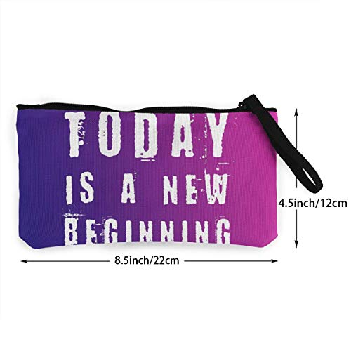 Hdadwy Hoy es un Nuevo Monedero de Lona con Cremallera, Bolso de Maquillaje Personalizado para Dama, Bolso, Maleta, Accesorios para Mujer