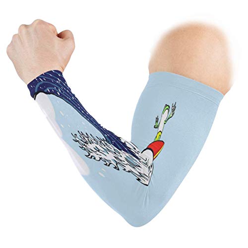 hdyefe Mangas de Brazo Cute Super Beautiful Coral Protection para Mujeres Hombres - Béisbol Baloncesto Golf Ciclismo Correr (1 par)