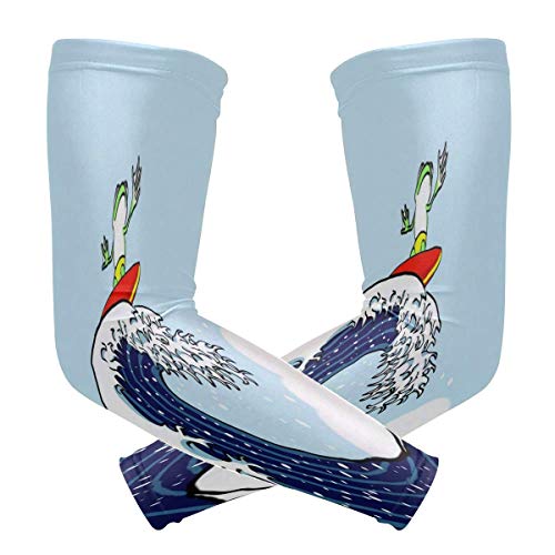 hdyefe Mangas de Brazo Cute Super Beautiful Coral Protection para Mujeres Hombres - Béisbol Baloncesto Golf Ciclismo Correr (1 par)