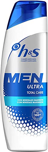 Head & Shoulders Men Ultra Total Care Champú Anticaspa  - 2 Recipientes de 300 ml - Total: 600 ml