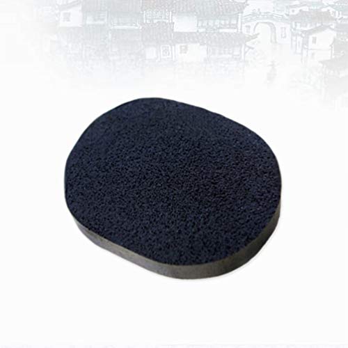 HEALLILY Esponja Facial 2 Piezas Esponja de Limpieza Facial carbón de bambú Esponja Facial Esponja removedor de Maquillaje en Polvo para Mujeres niñas (Negro)
