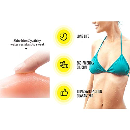 heekpek Cubierta de Pezón Pezoneras Adhesivas Invisibles de Silicona Reutilizables Sujetadores Adhesivos Invisibles Cubierta de Pezon Bra Lift