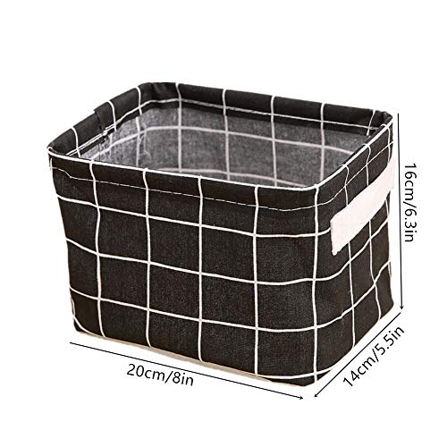 HEELPPO Cesta almacenaje baño Cesta de almacenaje Cesta de Almacenamiento Mesa Auxiliar Cesta de Almacenamiento Plaza de cestas de Almacenamiento de Black