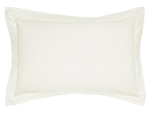 Helena Springfield Plain Dye algodón percal de 50/Oxford Funda de Almohada, Crema, 48 x 74 x 0.1 cm