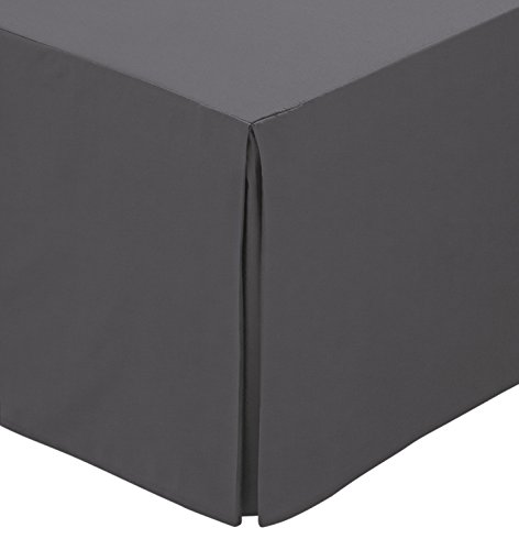 Helena Springfield - sábana de algodón de percal 50/polialgodón de percal, Diversos tamaños y Colores, Gris Oscuro, Matrimonio