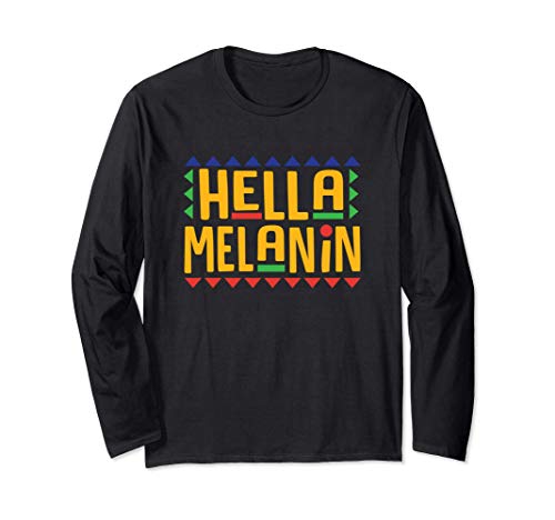Hella Melanin Mad Dope Soul Black Girl Magic Christmas Gift Manga Larga