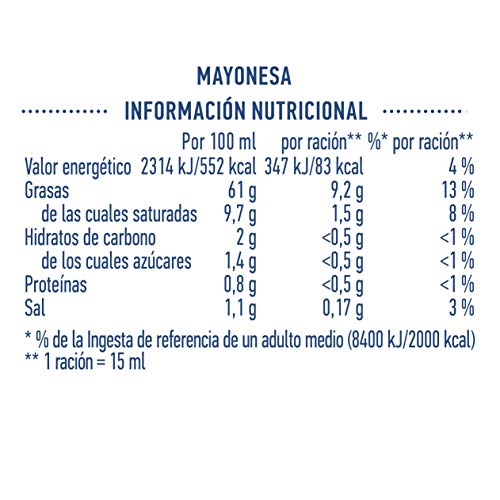 Hellmann's Mayonesa, 450 ml - Pack de 4