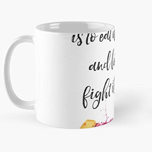 hellofresh Well Send Often Travel Pizzeria Green Eat Best Mug Tiene 11oz de Mano Hechas de cerámica de mármol Blanco