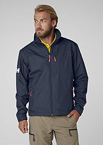 Helly Hansen Crew Midlayer Chaqueta deportiva impermeable, Hombre, Azul (Azul Navy 597), XXL