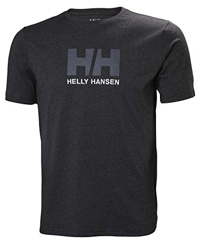 Helly Hansen HH Logo T-Shirt Camiseta, Hombre, (Gris Oscuro 981), Small (Tamaño del Fabricante:S)