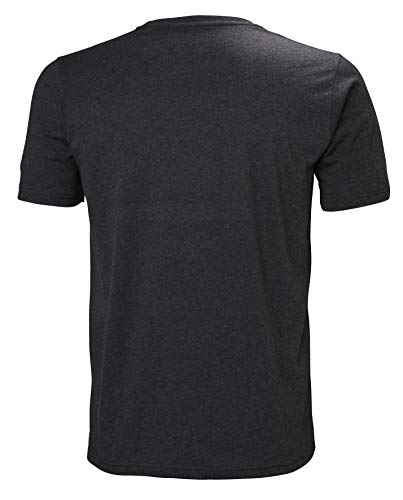 Helly Hansen HH Logo T-Shirt Camiseta, Hombre, (Gris Oscuro 981), Small (Tamaño del Fabricante:S)