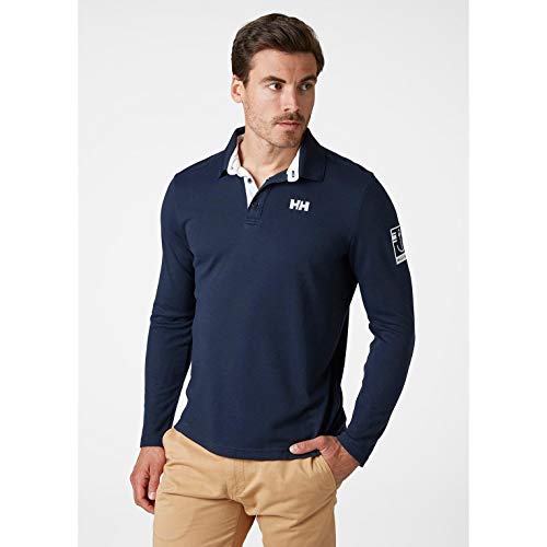 Helly Hansen Skagen Quickdry Rugger Camisera Manga Larga, Hombre, Navy, S