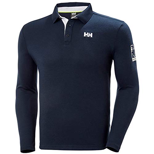 Helly Hansen Skagen Quickdry Rugger Camisera Manga Larga, Hombre, Navy, S