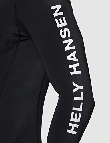 Helly Hansen Waterwear Rashguard Camiseta de Neopreno, Hombre, Black, L