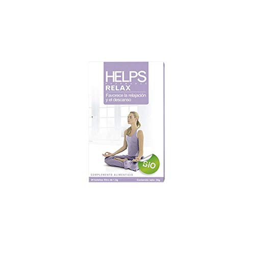 HELPS INFUSIONES - Infusión Relax Ecológica De Melisa Y Pasiflora. Té Relajante Orgánico Que Ayuda A Dormir. Caja De 20 Bolsitas.