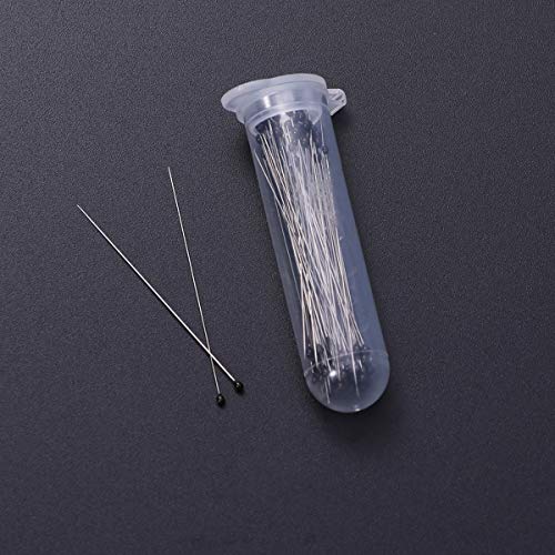 Hemobllo 100 piezas de pines de insectos de acero inoxidable, pines de entomología agujas pines de espécimen de insectos para mariposa de entomología de laboratorio escolar (tamaño 1,100 cada uno)