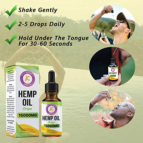 Hemp Oil Drops | 15000mg | 30ml | Max Strength | Hemp Extract Made in UK |